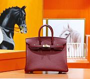 Hermes Birkin Togo In Smooth Leather Burgundy 25cm - 1