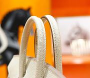 Hermes Birkin Togo In Smooth Leather White 25cm - 6