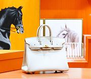 Hermes Birkin Togo In Smooth Leather White 25cm - 5