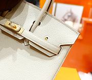Hermes Birkin Togo In Smooth Leather White 25cm - 2