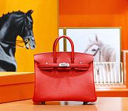 Hermes Birkin Togo In Smooth Leather Red 25cm - 1