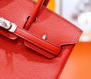 Hermes Birkin Togo In Smooth Leather Red 25cm - 3