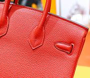 Hermes Birkin Togo In Smooth Leather Red 25cm - 2