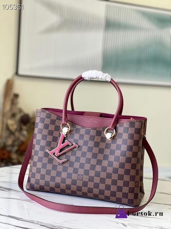 Louis Vuitton Riverside Damier Canvas Rubby Red N40052 36x25x15cm - 1