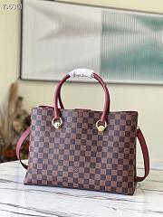 Louis Vuitton Riverside Damier Canvas Rubby Red N40052 36x25x15cm - 5