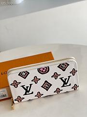 Louis Vuitton Zippy Wallet Wild At Heart White M80683 19.5x10.5x2.5cm - 4