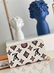 Louis Vuitton Zippy Wallet Wild At Heart White M80683 19.5x10.5x2.5cm - 5