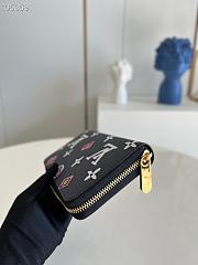 Louis Vuitton Zippy Wallet Wild At Heart Black M80683 19.5x10.5x2.5cm - 2