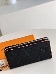 Louis Vuitton Zippy Wallet Monogram Crafted Black M80680 19.5x10.5x2.5cm  - 3