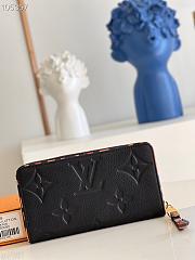 Louis Vuitton Zippy Wallet Monogram Crafted Black M80680 19.5x10.5x2.5cm  - 4
