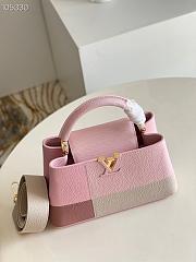 Louis Vuitton Capucines BB Matte And Iridescent Light Pink M59269 27x18x9cm - 5