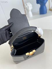 Louis Vuitton Capucines Mini Matte And Iridescent Black M59268 21x14x8cm - 2