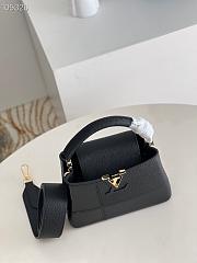 Louis Vuitton Capucines Mini Matte And Iridescent Black M59268 21x14x8cm - 3