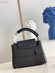 Louis Vuitton Capucines Mini Matte And Iridescent Black M59268 21x14x8cm - 6