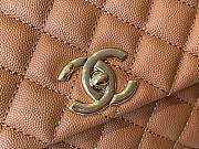 Chanel Cocohandle Flap Bag Gold-tone Metal Grained Leather Brown A92991 28cm - 2