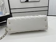 Chanel Cocohandle Flap Bag Gold-tone Metal Grained Leather White A92991 28cm - 6