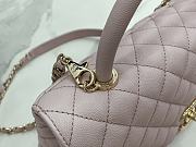 Chanel Cocohandle Flap Bag Gold-tone Metal Grained Leather Pink A92991 28cm - 3