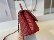 Chanel Cocohandle Flap Bag Gold-tone Metal Grained Leather Red A92991 28cm - 6