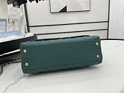 Chanel Cocohandle Flap Bag Gold-tone Metal Grained Leather Teal A92991 28cm - 6