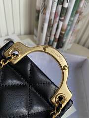 Chanel Handle Flap Card Holder With Chain Black AP2271 11x10x3cm - 5