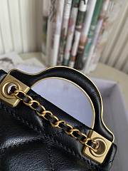 Chanel Handle Flap Card Holder With Chain Black AP2271 11x10x3cm - 2