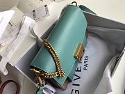 Givenchy Small GV3 Bag In Leather And Suede Leather Blue/Gray 22x14x8cm - 6