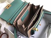 Givenchy Small GV3 Bag In Leather And Suede Leather Blue/Gray 22x14x8cm - 4