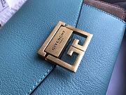 Givenchy Small GV3 Bag In Leather And Suede Leather Blue/Gray 22x14x8cm - 2