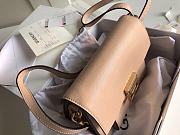 Givenchy Small GV3 Bag In Leather And Suede Leather Light Beige 22x14x8cm - 4