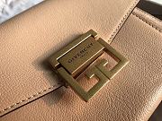 Givenchy Small GV3 Bag In Leather And Suede Leather Light Beige 22x14x8cm - 3