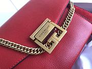 Givenchy Small GV3 Bag In Leather And Suede Leather Red 22x14x8cm - 2
