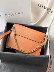 Givenchy Small GV3 Bag In Leather And Suede Leather Brown 22x14x8cm - 6