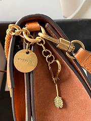 Givenchy Small GV3 Bag In Leather And Suede Leather Brown 22x14x8cm - 3