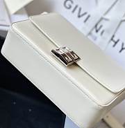 Givenchy Medium 4G Box Bag In Leather White 21x15x6cm - 4