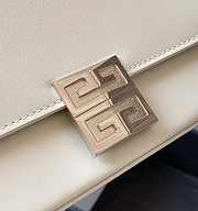 Givenchy Medium 4G Box Bag In Leather White 21x15x6cm - 3