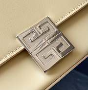 Givenchy Medium 4G Box Bag In Leather Light Cream 21x15x6cm - 3
