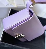 Givenchy Medium 4G Box Bag In Leather Purple 21x15x6cm - 6