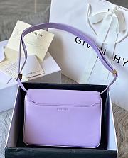 Givenchy Medium 4G Box Bag In Leather Purple 21x15x6cm - 4