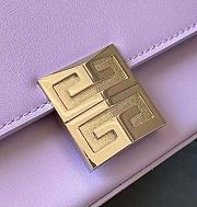 Givenchy Medium 4G Box Bag In Leather Purple 21x15x6cm - 2
