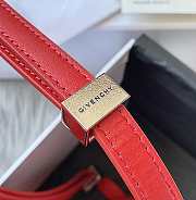 Givenchy Small 4G Box Bag In Leather Red 16x12x6cm - 6