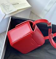 Givenchy Small 4G Box Bag In Leather Red 16x12x6cm - 5