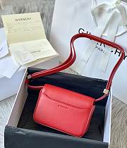 Givenchy Small 4G Box Bag In Leather Red 16x12x6cm - 4