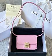 Givenchy Small 4G Box Bag In Leather Pink 16x12x6cm - 1