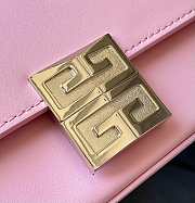 Givenchy Small 4G Box Bag In Leather Pink 16x12x6cm - 2
