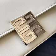 Givenchy Small 4G Box Bag In Leather White 16x12x6cm - 4