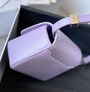 Givenchy Small 4G Box Bag In Leather Purple 16x12x6cm - 3