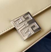Givenchy Small 4G Box Bag In Leather Cream 16x12x6cm - 2