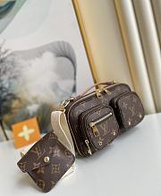 Louis Vuitton Utility Crossbody Bag Monogram Canvas M80446 18×11×10cm - 4