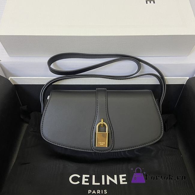 Celine Tabou Clutch On Strap Black 10I593DQ1 18x8x5cm  - 1