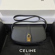 Celine Tabou Clutch On Strap Black 10I593DQ1 18x8x5cm  - 1